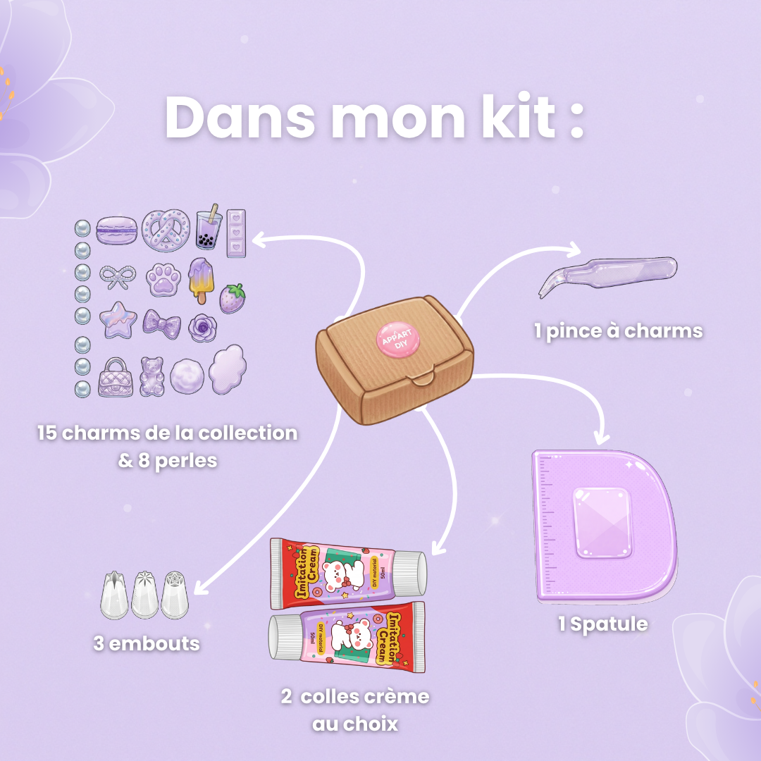 Kit téléphone Lilas Glow