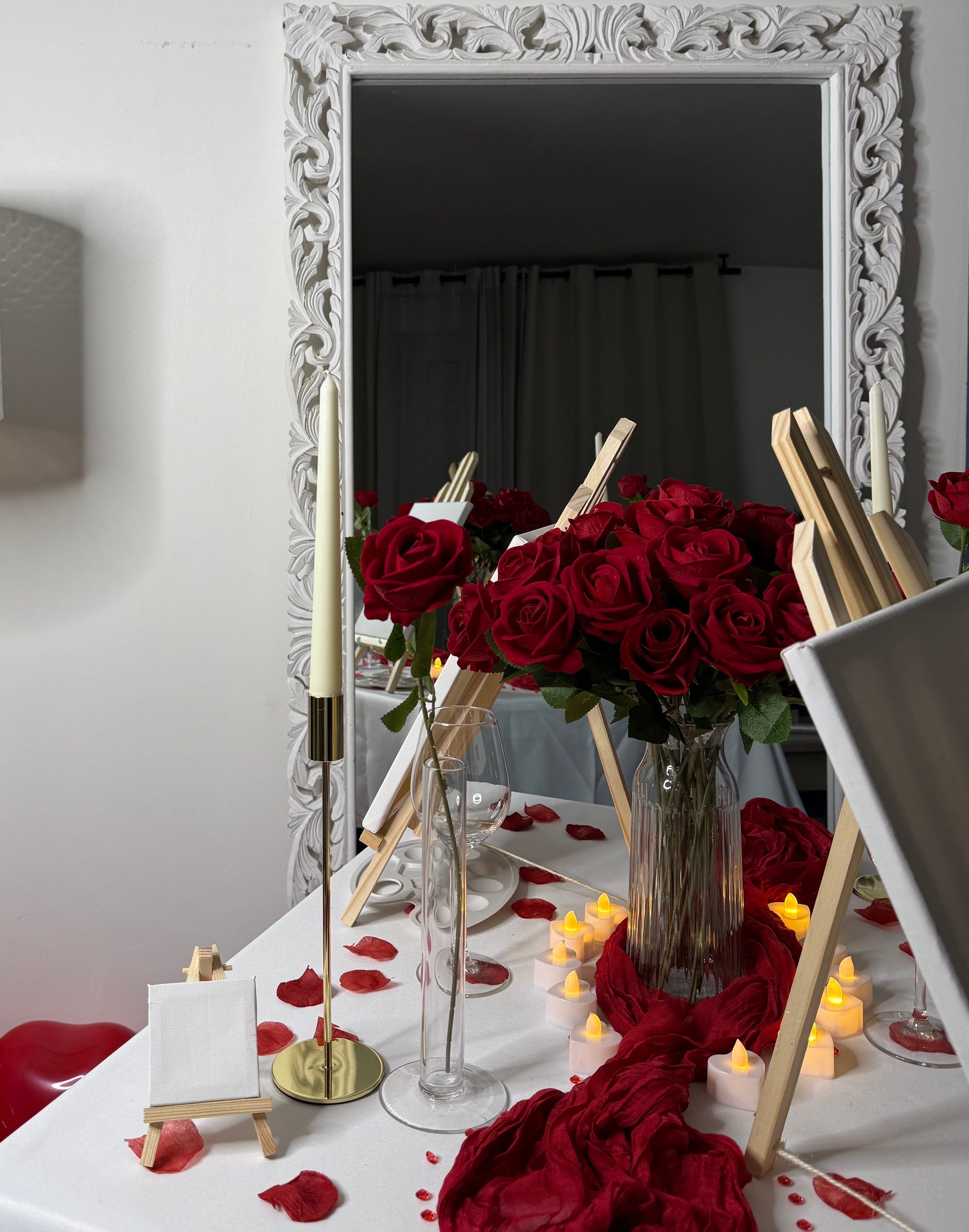 Décoration florale rouge et ambiance romantique Rouge d’Amour